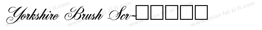Yorkshire Brush Scr字体转换